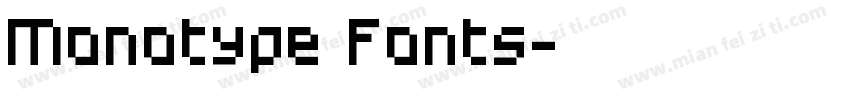Monotype Fonts字体转换